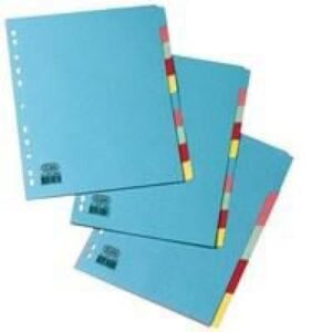 DV9546 | Elba Divider 10 Part A4 Wide Assorted 100080807