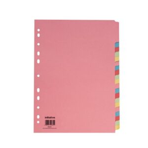 DV9646 | Initiative Divider A4 Man 20 Pt Multi-Col 150gsm 100% Recyc