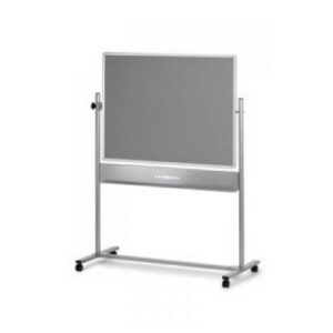 DW5043 | Nobo Mobile Combi Board Magnetic Steel and Grey Felt 1901043
