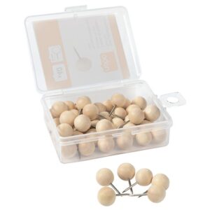 DW9615 | Nobo Notice Board Wooden Push Pins 40pcs