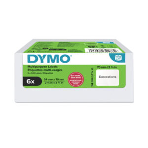 DY2106 | Dymo Lrg Mpps Lab 54x70mm Pk6