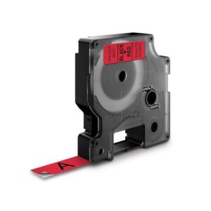 DY6510 | Dymo D1 Labelmaker Tape 7mx12mm Black on Red S0720570