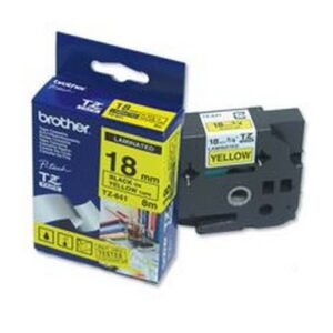 DY9736 | Brother P-Touch Tape TZ-641 18mm Yellow/Black TZ641