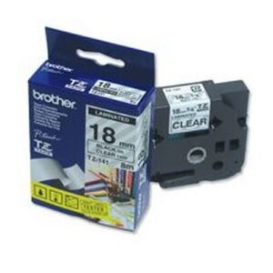 DY9739 | Brother P-Touch Tape TZ-141 18mm Black/Clear TZ141