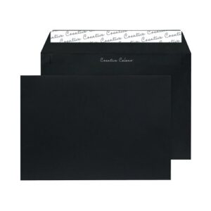 EN1338 | C5 Wallet P/S Env 120Gsm Black P250