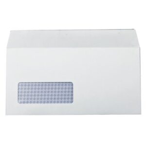 EN1344 | Q-Connect DL Env Wdw SS Wht Pk1000