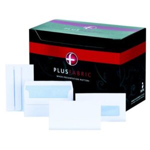 EN2346 | Plus Fabric DL Envelopes 110gsm Self Seal White Pk 500