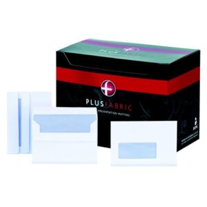 EN9884 | Plus Fabric C6 Envelope 110gsm Self Seal White Pack 500