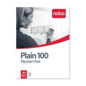FP8266 | Nobo Flipchart Pad A1 Pln 100sh 34633681 PK2