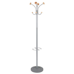 FU7366 | Alba Vienna Coat Stand Metal with Wood Hook Ends PMVIENA