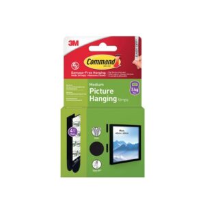 GL1202 | Command Pic Hang Strip M Blk Pk8