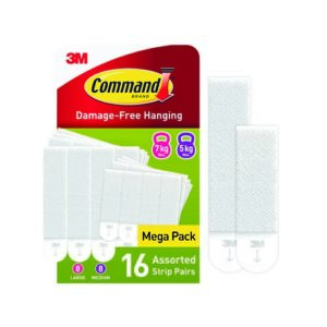 GL1312 | Command Hanging Strips 8M + 8L Pk16