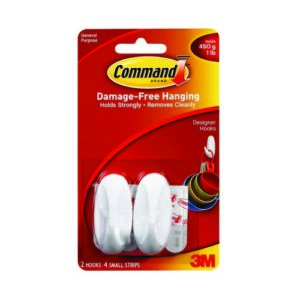 GL1806 | 3M Command Small Oval Hooks / Strips 17082