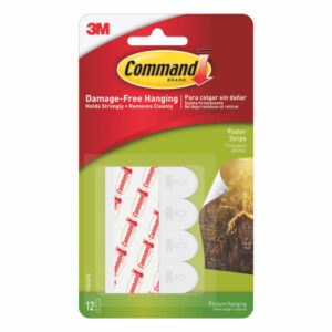 GL9324 | 3M Command Poster Strips Pack 12 17024