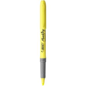HI3101 | Bic Briteliner Grip Highlighter Yellow 811935