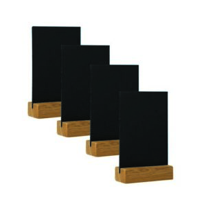 HS8360 | A4 Countertop Chalkboard DOak Pk4