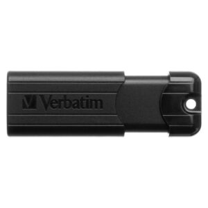 HW1631 | Verbatim Black Pinstripe 16Gb Usb 3.0 Flash Drive 49316