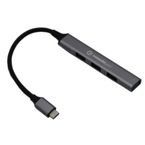 HW3670 | 4 Port USB C Hub to 1x USB 3.0 A and 3x USB 2.0 A Metal Case