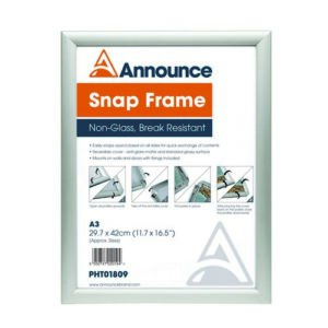 IB1502 | Photo Album A3 Slvr Snap Frame SNAPA3S