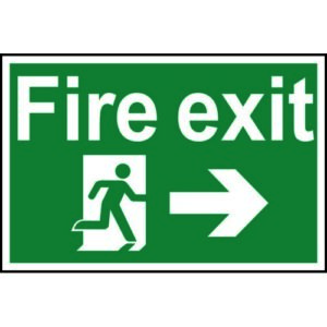 IB1604 | Spectrum Fire Exit Sign RM A-Right