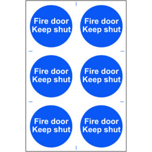 IB1645 | Fire Door Keep Shut Sign S/A S.Rigid PVC