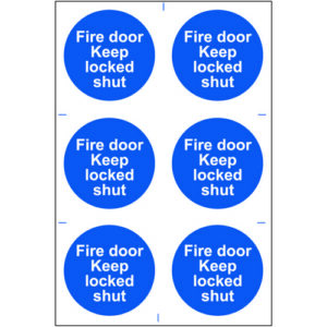 IB1646 | Fire Door Keep Locked Shut Sign S/AS Rigid PVC