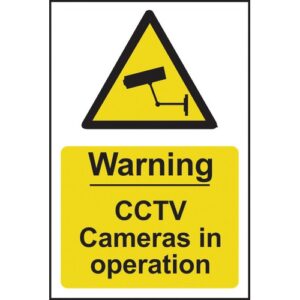 IB1650 | Warning CCTV In Operation Sign Rigid 1mm PVC Brd