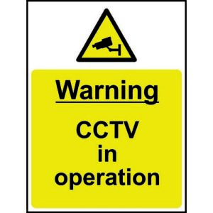 IB1652 | Warn CCTV In Operation Sign Rigid 1mm PVC Board