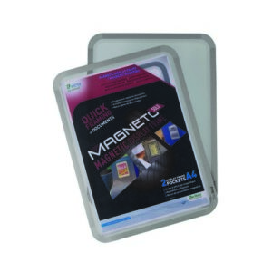 IB1912 | Tarifold Magneto A4 Magnetic Backed Pockets Silver Pack of 2