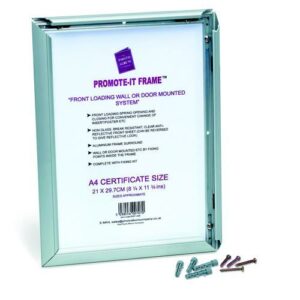 IB8668 | Hampton Frames Promote It Aluminium Frame A4 PAPFA4B