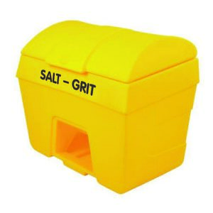 JA1024 | Salt/Grit Bin With Hopper Feed 200 Litre Yellow 317060