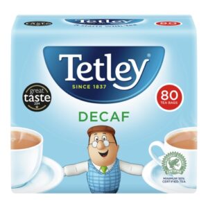 JA1176 | Tetley Decaf 80 Round Tea Bags 5012X
