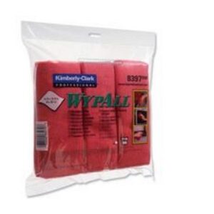 JA1482 | Wypall Microfibre Clng Cloth Dry or Damp MSurf Rd Pk 6 8397