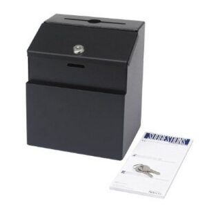 JA2656 | Safco Steel Suggestion Box Black