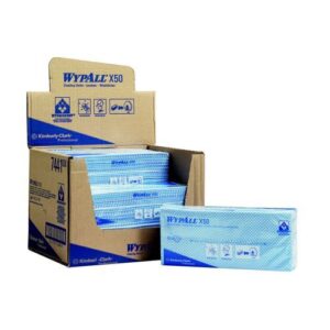JA3035 | Wypall X50 Clng Cloth Abst Strng Non-Woven Tear-Res Blu Pk50