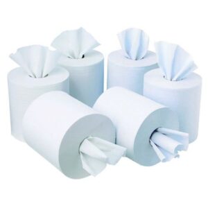JA3052 | Initiative Centrefeed Roll 150m White Two-Ply Pack 6
