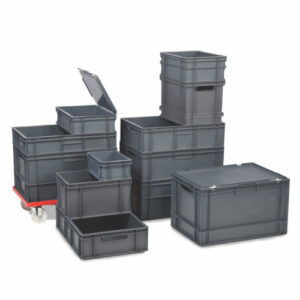 JA3501 | 5 Ltr Euro Container Grey L300xW200xH120mm Pack 10
