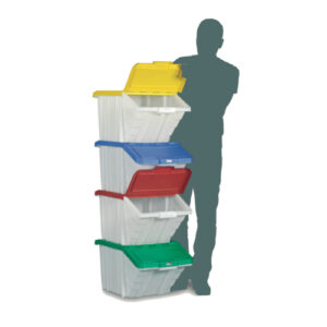 JA3514 | Multi-Functional Containers Mix Colour Lids Pack 4