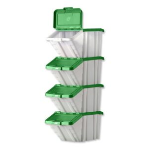 JA3517 | Multi-Functional Containers Green Lids Pack 4