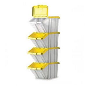 JA3518 | Multi-Functional Containers Yellow Lids Pack 4