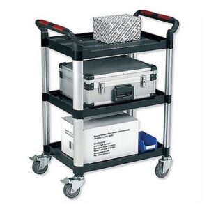 JA3535 | Plastic Tray Trolley Standard 2 Shelves