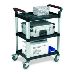 JA3538 | Plastic Tray Trolley Large 3 Shelves