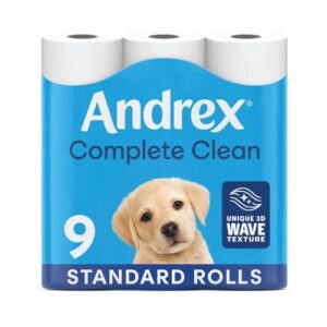 JA4756 | Andrex Complete Clean WC Roll Pk9