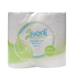 JA5192 | 2Work Rcyc Toilet Roll 320Sh Pk36