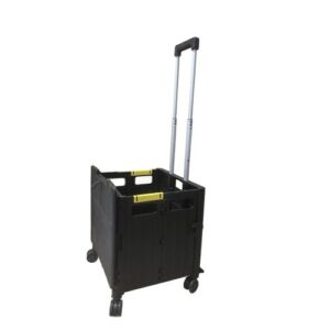 JA7235 | Black Box Truck With 4 Swivel Wheels