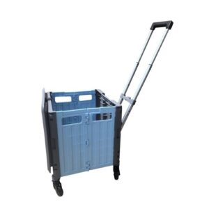 JA7269 | Grey/Blue Box Truck With 4 Swivel Wheels