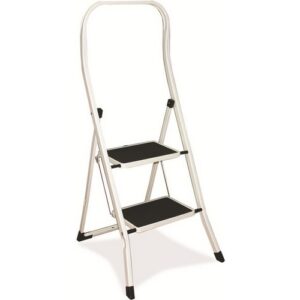 JA9076 | Folding Step Ladders 2 Tread Open H775xW485xD510mm