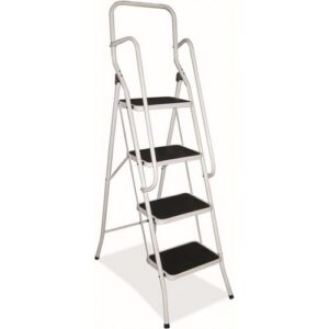 JA9078 | Folding Step Ladders 4 Tread Open H1290xW490xD830mm