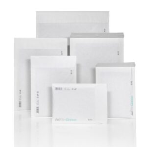 JF1080 | Airpro Green Paper Bubble Bag White K20 370x470 P&S FSC