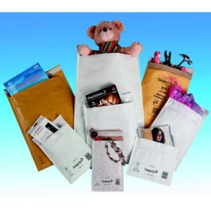 JF9023 | Mail Lite Gold Lwt Postal Bag B/00 120x210mm Int Pk 100